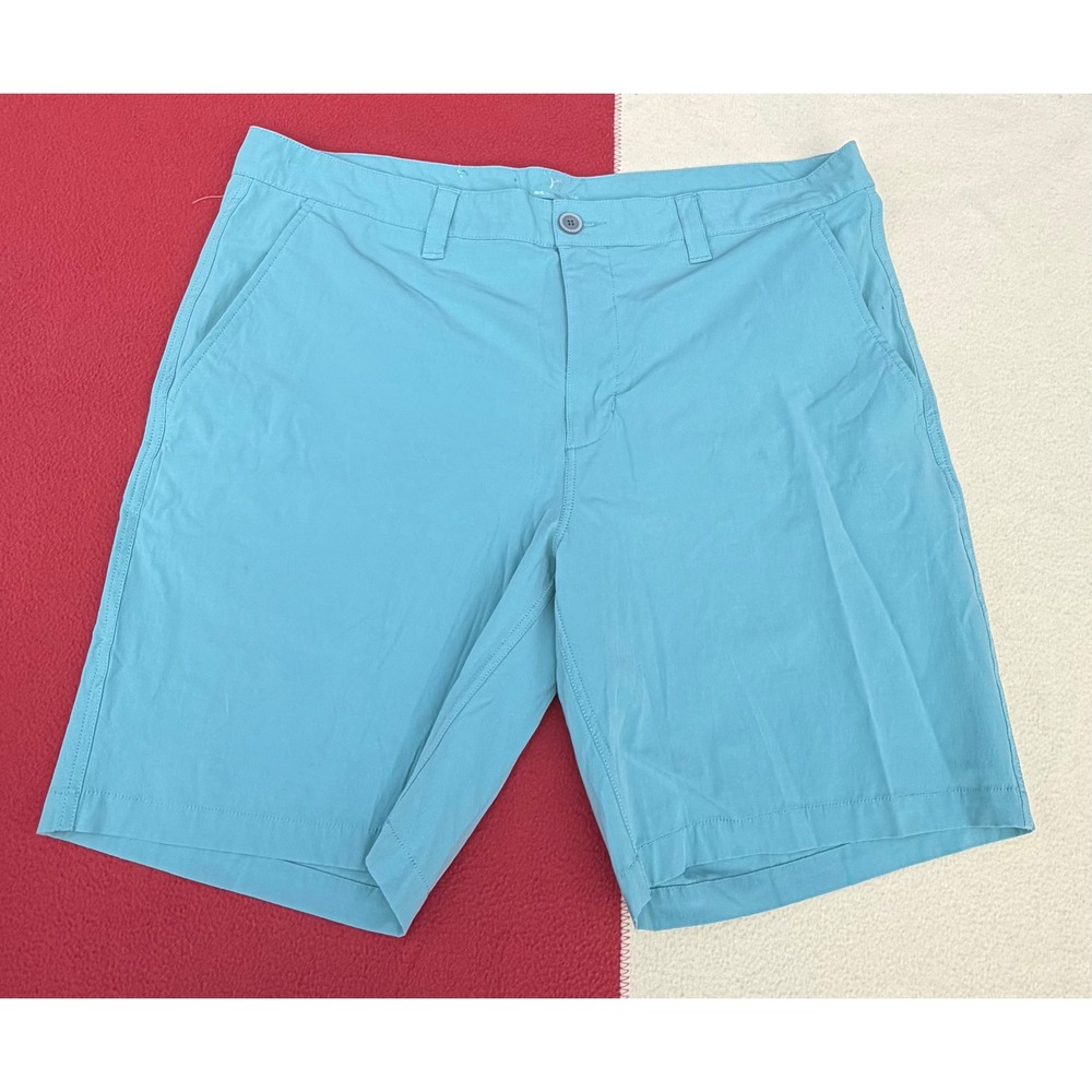 Southern Tide Mens Performance Shorts Light Blue W38 Cotton Blend Stretch Golf